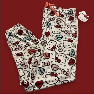 Hello kitty Valentines day Pajamas size Medium NEW